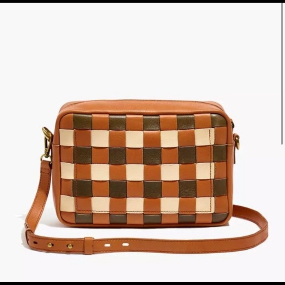 Madewell large woven purse NWT